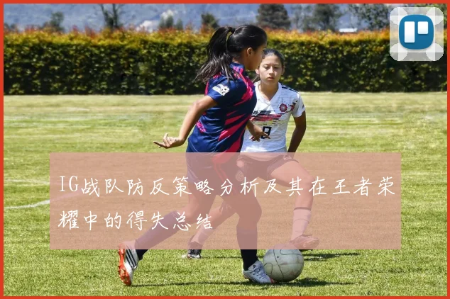 IG战队防反策略分析及其在王者荣耀中的得失总结